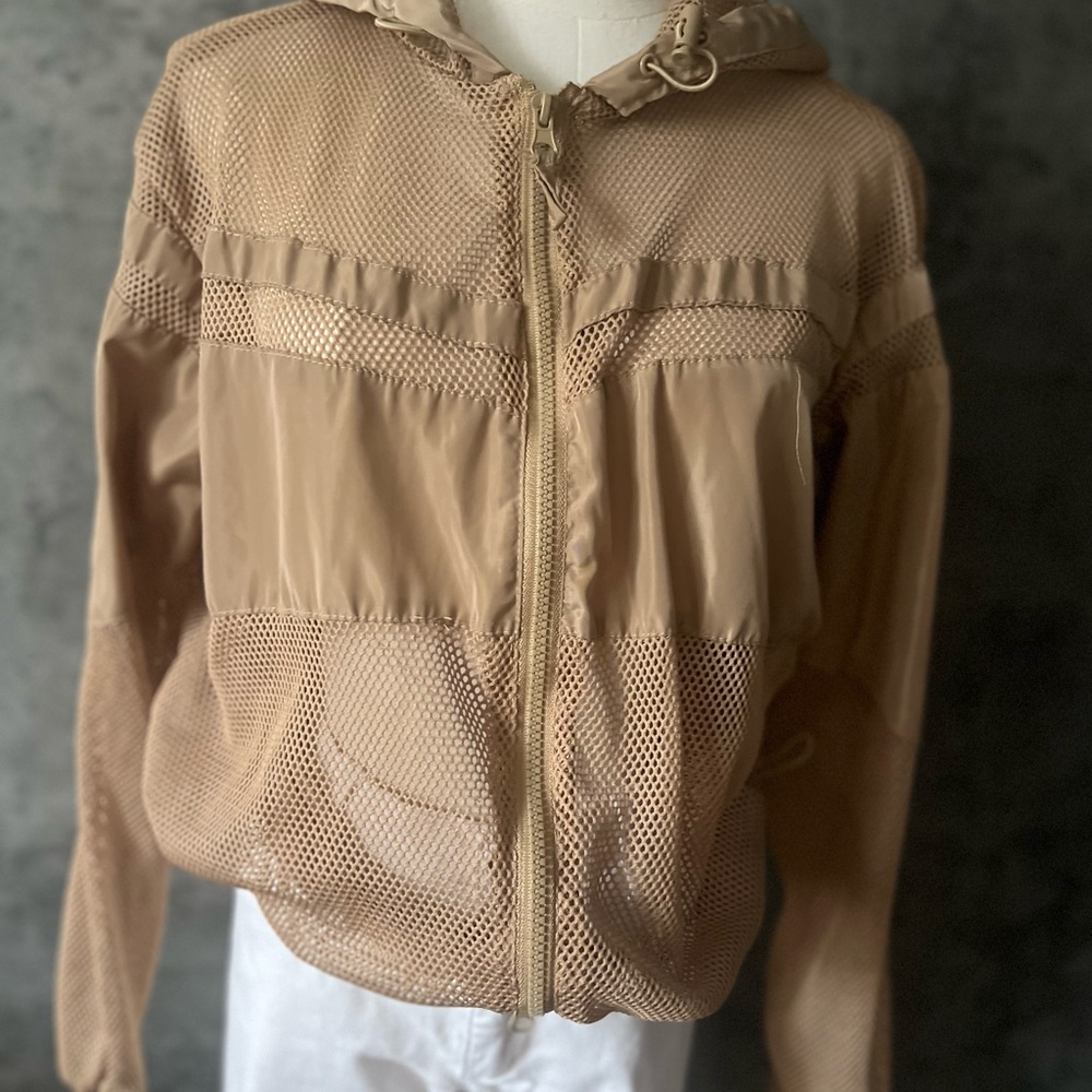 Tan Utility Jacket Lightweight Collared - image 3